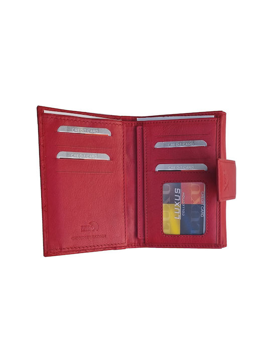 Luxus Leather Women's Wallet with RFID Red