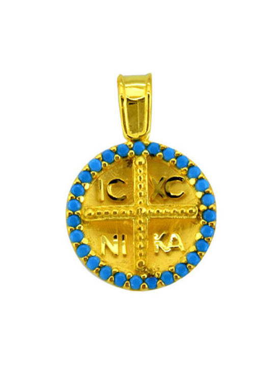 Pendant Kids Talisman with Chain Constantine from Gold 14K FL401A