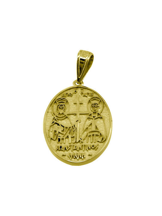 Pendant Kids Talisman with Chain Constantine from Gold 14K FL404A