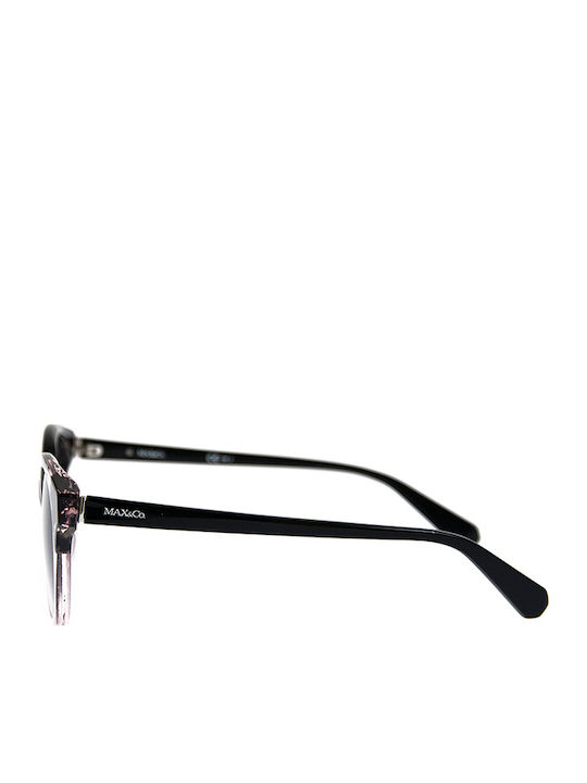 Max & Co Women's Sunglasses with Pink Plastic Frame and Gray Gradient Lens 369/S S5M/9O