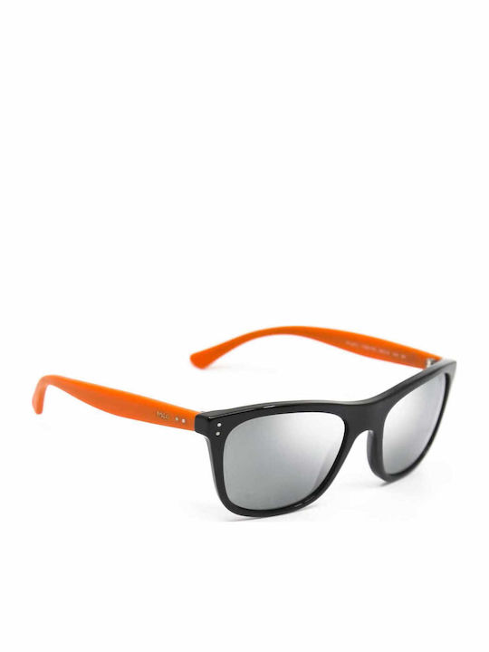 Ralph Lauren Men's Sunglasses with Black Horn-Rimmed Frame and Grey Lenses PH4071 54536G