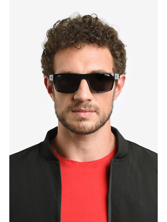Carrera Ducati Carduc Unisex Sunglasses with Black Horn-Rimmed Frame and Grey Lens 029/S 807/IR