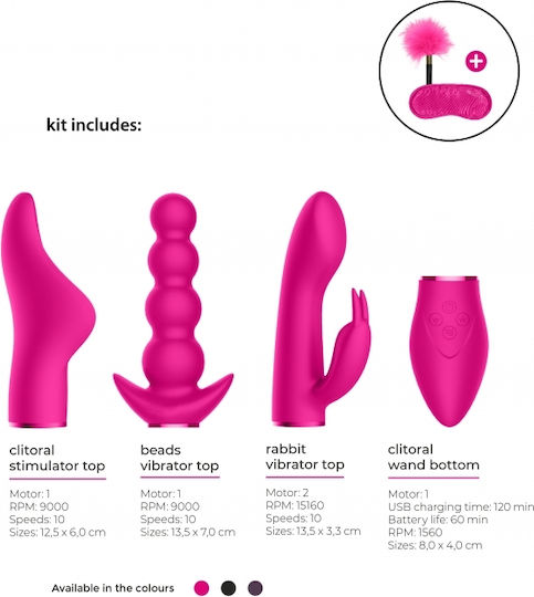 Shots Switch Pleasure Kit 6 Σετ Pink