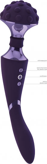 Vive Shiatsu Δονητής Μασάζ 28cm Purple