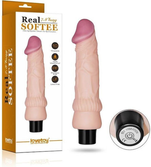 Lovetoy Real Softee Реалистичен Вибратор 19.8см Плът