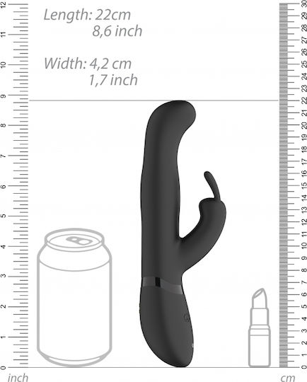 Vive Izara Δονητής Rabbit 22cm Black