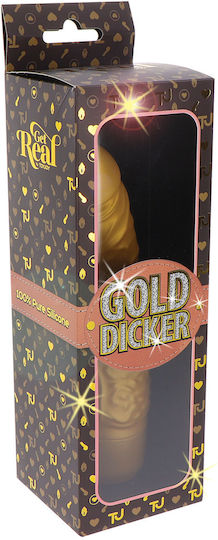 Seven Creations Get Real Gold Dicker Realistic Vibrator 19cm Aur