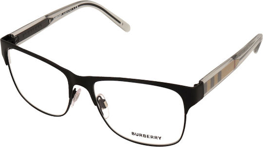 Burberry Plastic Eyeglass Frame Black