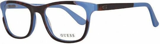 Guess Дамски Пластмасов Рамка за Очила Син GU2615 092