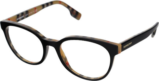 Burberry Plastic Eyeglass Frame Black B2315 3838