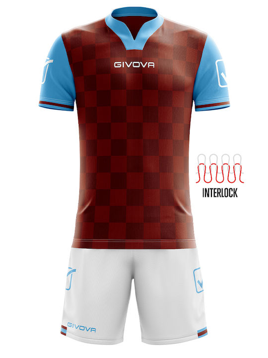 Givova Kit Competition Burgundy/White