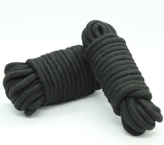 Fetish Addict Bondage Cotton Rope 5 Meter Въже за Връзване в Черен Цвят