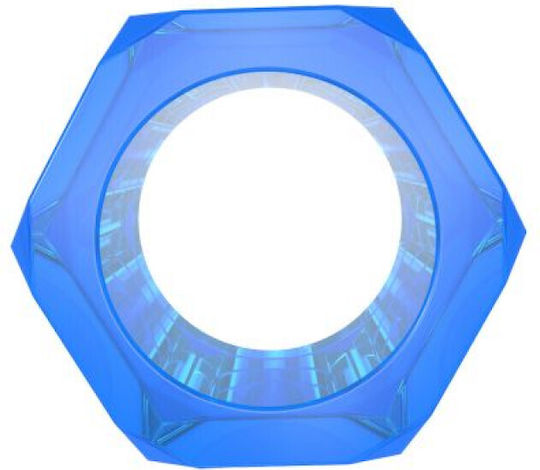 Chisa Novelties Get Lock Nust Bolts Cock Ring Δαχτυλίδι Πέους Μπλε