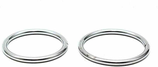 Rimba Welded Metal Cockring Set Set Cock Rings Cock Metal Argintiu 2buc