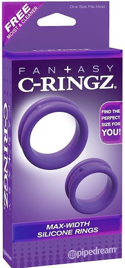 Pipedream Fantasy C-Ringz Max Width Rings Set Inele Cock Silicon Violet PD5805-12