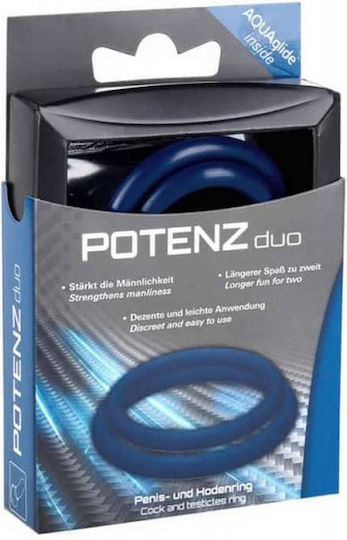 JoyDivision POTENZduo M Set Rings Cock Silicone Flesh 15632