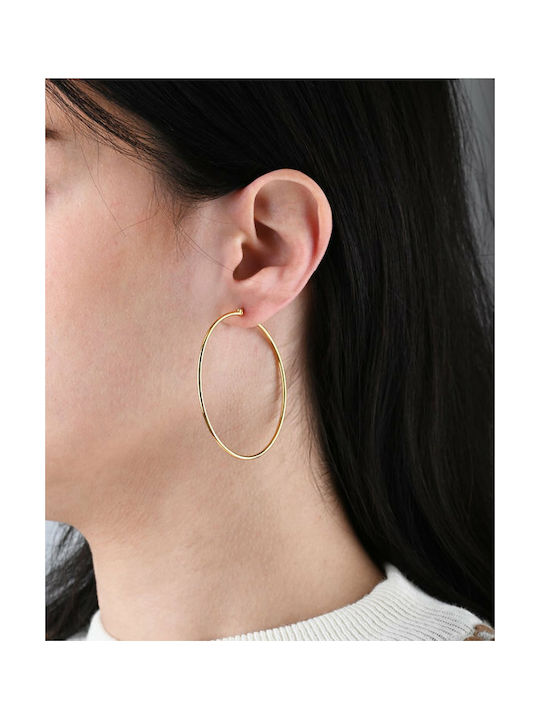 Savvidis Earrings Hoops made of Gold 14K