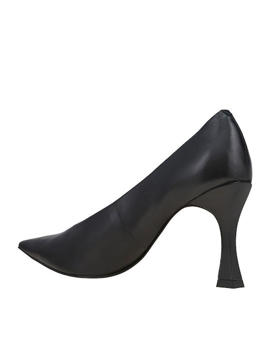 Leder Pumps Schwarz