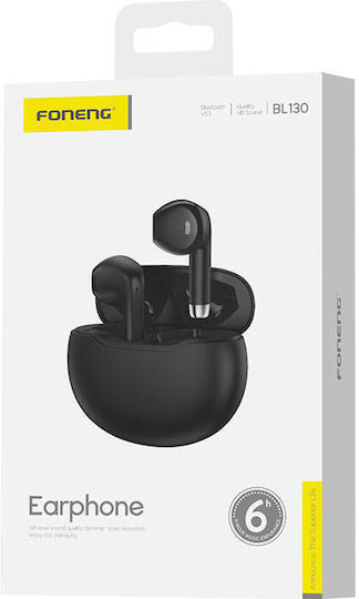 Foneng BL130 Earbud Bluetooth Handsfree Căști cu Carcasă de Încărcare Negru
