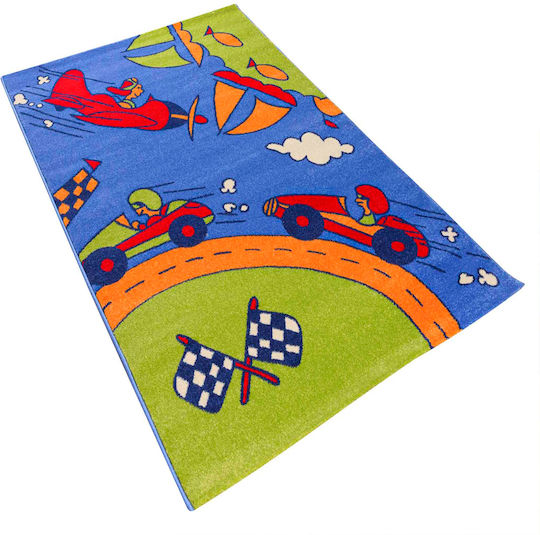 Polcarpet Παιδικό Χαλί Μπλε 133x190cm