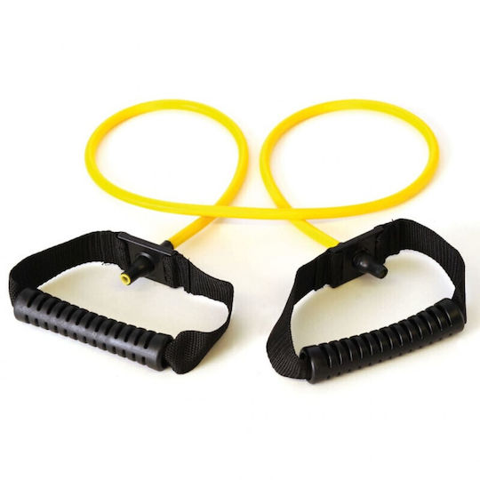 Sissel Fit-Tube Light Yellow Resistance Band Gymtube Light with Handles Yellow