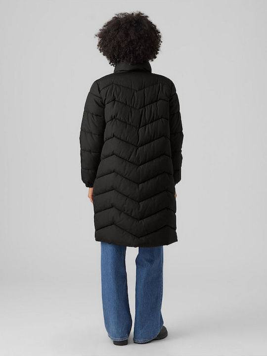 Vero Moda Women's Short Puffer Jacket for Winter Black
