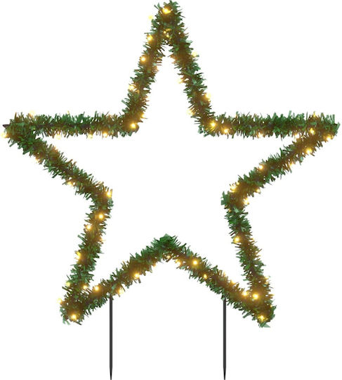 vidaXL Crăciunesc Decorativ Suspendata Stea cu lumină LED Plastic 60x60buc 1buc