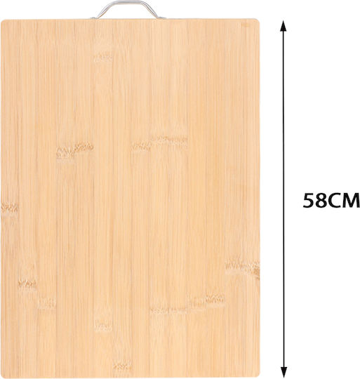 Tpster Rectangular Bamboo Chopping Board Brown 58x37cm