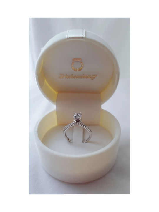 Single Stone from White Gold 14K