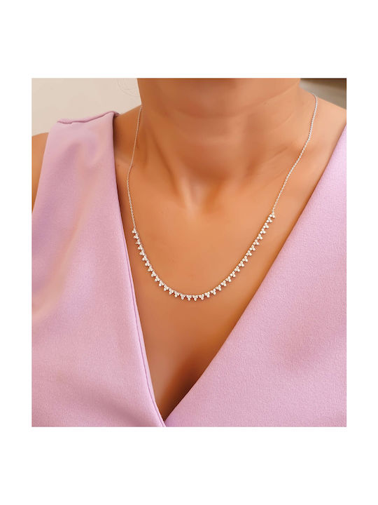 Katsigiannis Necklace from White Gold 14K