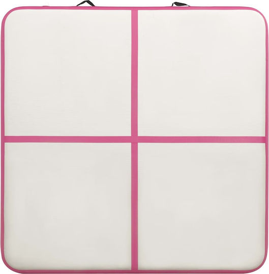 vidaXL AirTrack Turnmatte Rosa (200x200x20 cm)