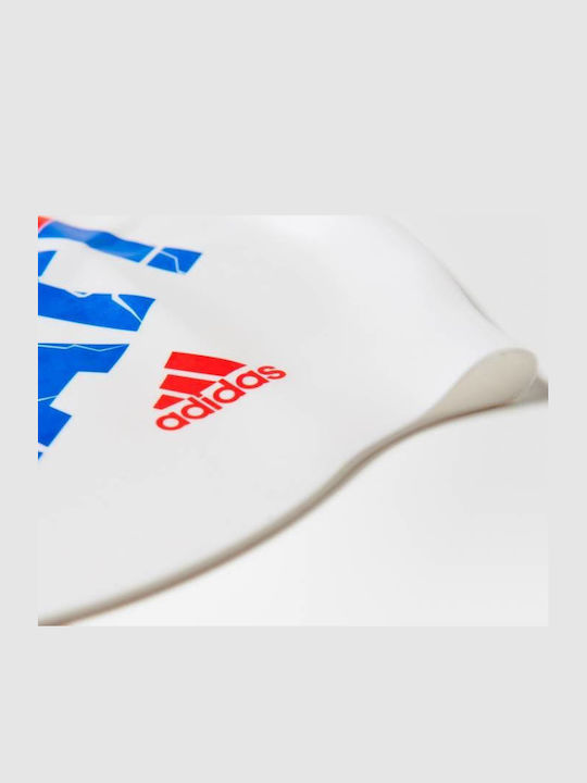 adidas Slogan Schwimmkappe Erwachsene Weiß