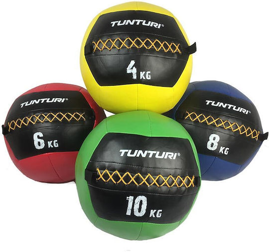 Tunturi Μπάλα Wall 36cm , 4kg σε Κίτρινο Χρώμα