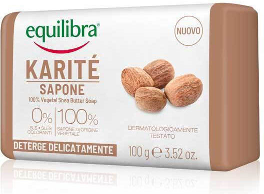 Equilibra Karite Natural Soap with Shea Butter & Olive Oil 100gr