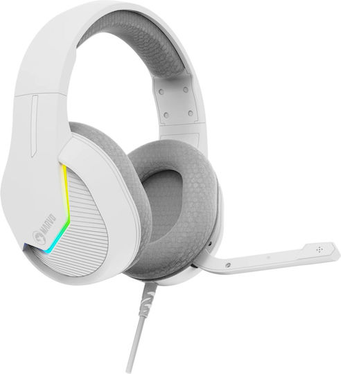 Marvo H8618 Over Ear Gaming Headset with Connection USB White