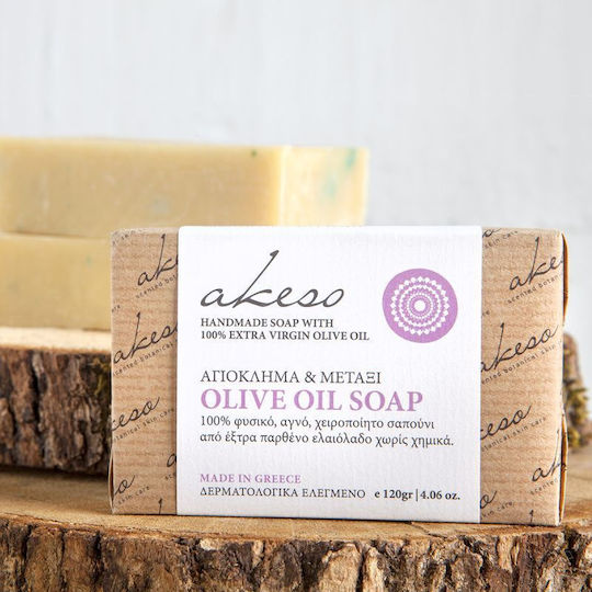 Akeso Honeysuckle & Silk Χειροποίητο Σαπούνι με Λεβάντα & Ελαιόλαδο 120gr
