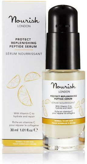 Nourish London Balance Nutritious Peptide Serum Moisturizing Serum Face with Peptides for Radiance & Nourishment 30ml