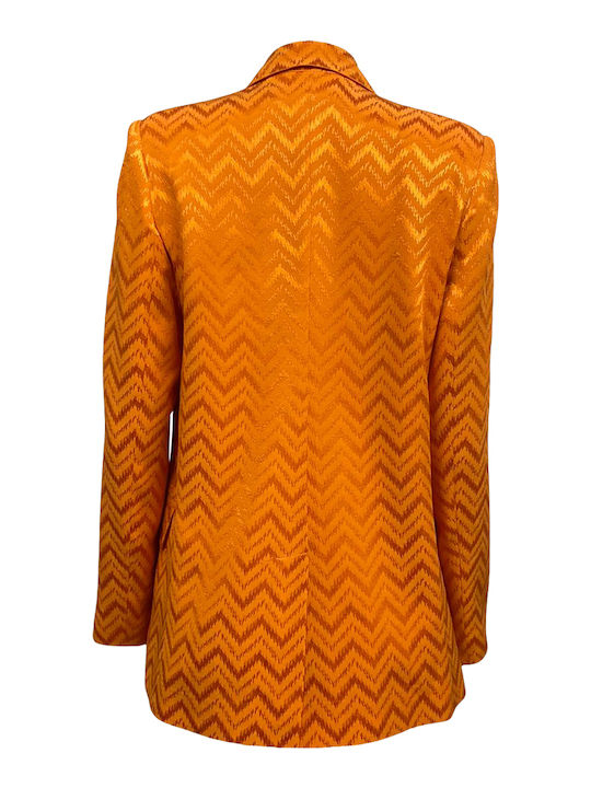 Zoya Женски Кръстосано Сако Orange