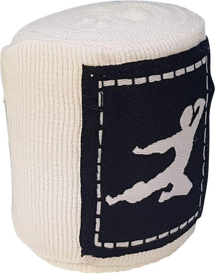 Tunturi Bruce Lee Boxing Wraps White 14BLSBO042 Martial Arts Hand Wraps 2.5m Weiß