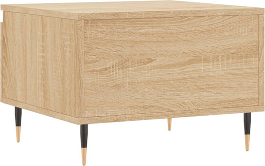 Rectangular Side Table Wooden with Drawers Beige 2 Pieces M50xW46xH35cm