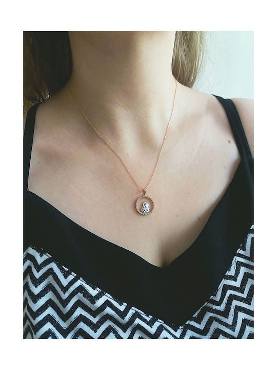 Necklace Amulet from Rose Gold 14K