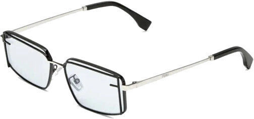 Fendi Metallisches Brillengestell Schwarz FE40102U-01V