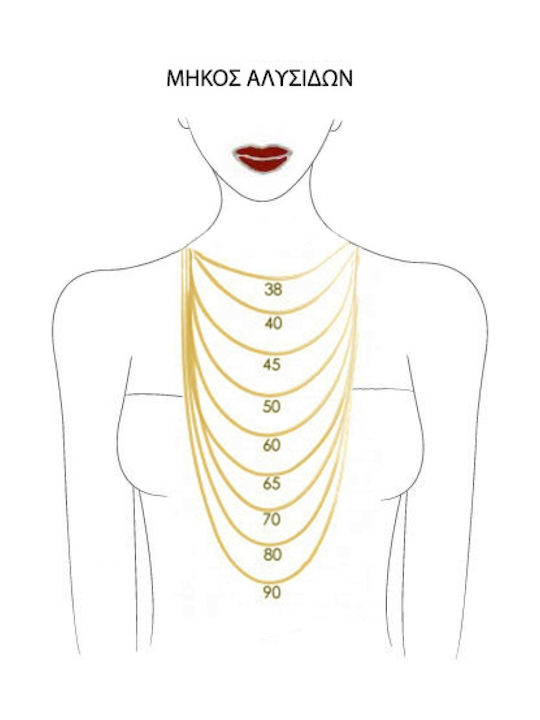 Polytimo Gold Chain Neck 14K Length 50cm