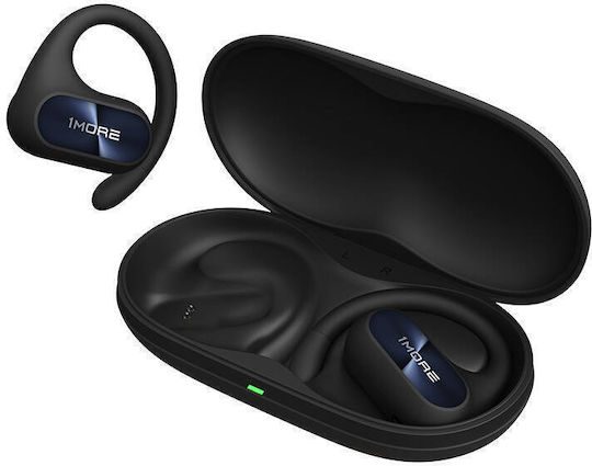 1More Fit SE Open Earbud Bluetooth Handsfree Earphones with Sweat Resistance and Charging Case Black