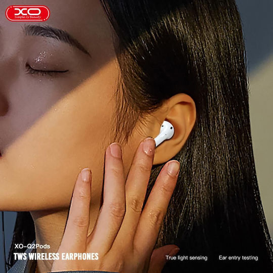 XO Q2 Ohrstöpsel Bluetooth-Freisprecheinrichtung Kopfhörer mit Ladeetui Weiß