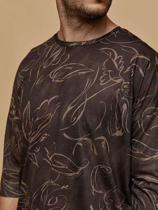 T-shirt Καφέ