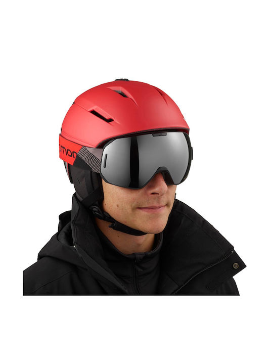 Salomon Pioneer Helmet for Ski & Snowboard Red Salomon Pioneer Helmet for Ski & Snowboard Red