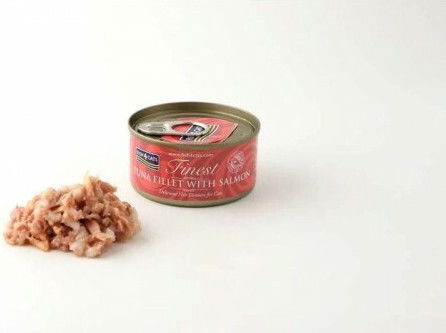 Fish4Cats Finest Υγρή Τροφή για Ενήλικες Γάτες σε Κονσέρβα με Σολομό και Τόνο 70gr