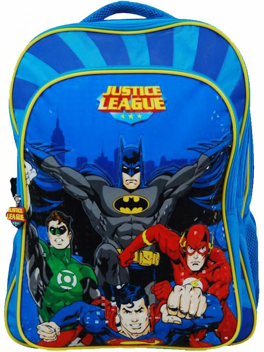 Creative Concepts Justice League School Bag Backpack Elementary, Elementary Light Blue