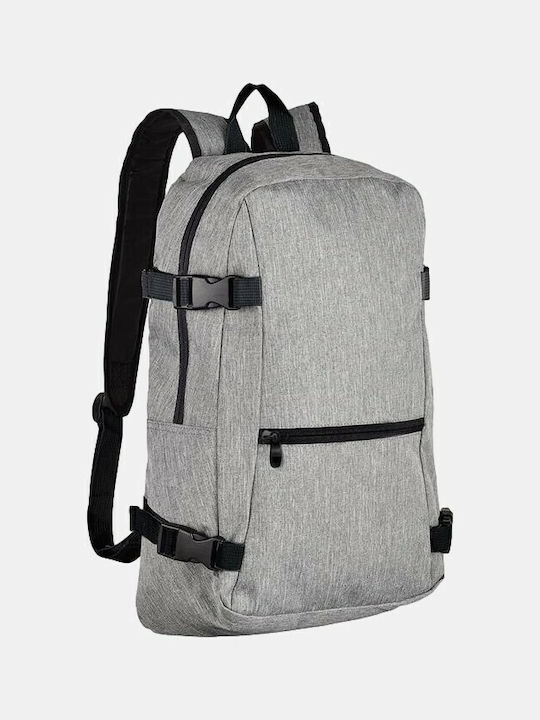 Sol's Wall Street Grey Melange School Bag Backpack Junior High-High School in Gray color 13lt